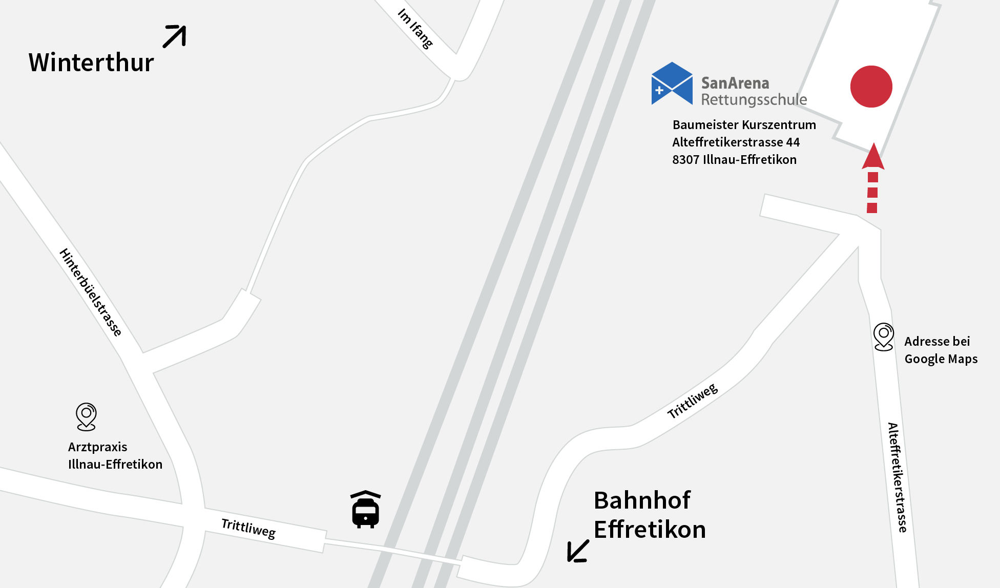 Lageplan Effretikon