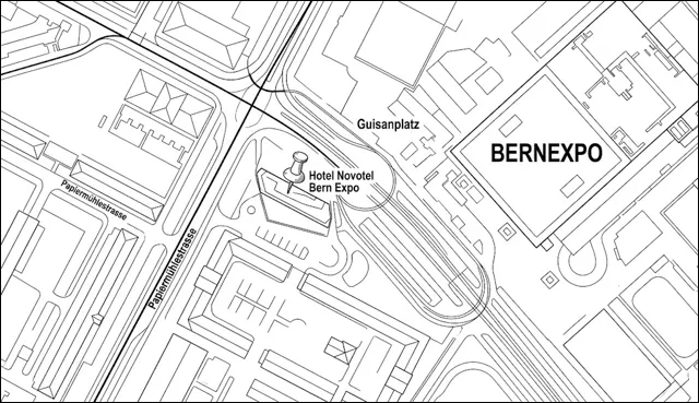 Lageplan Novotel Bern