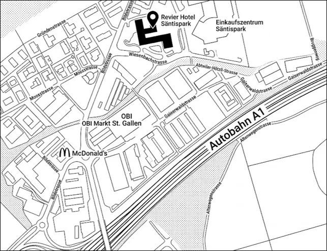 Lageplan Säntispark